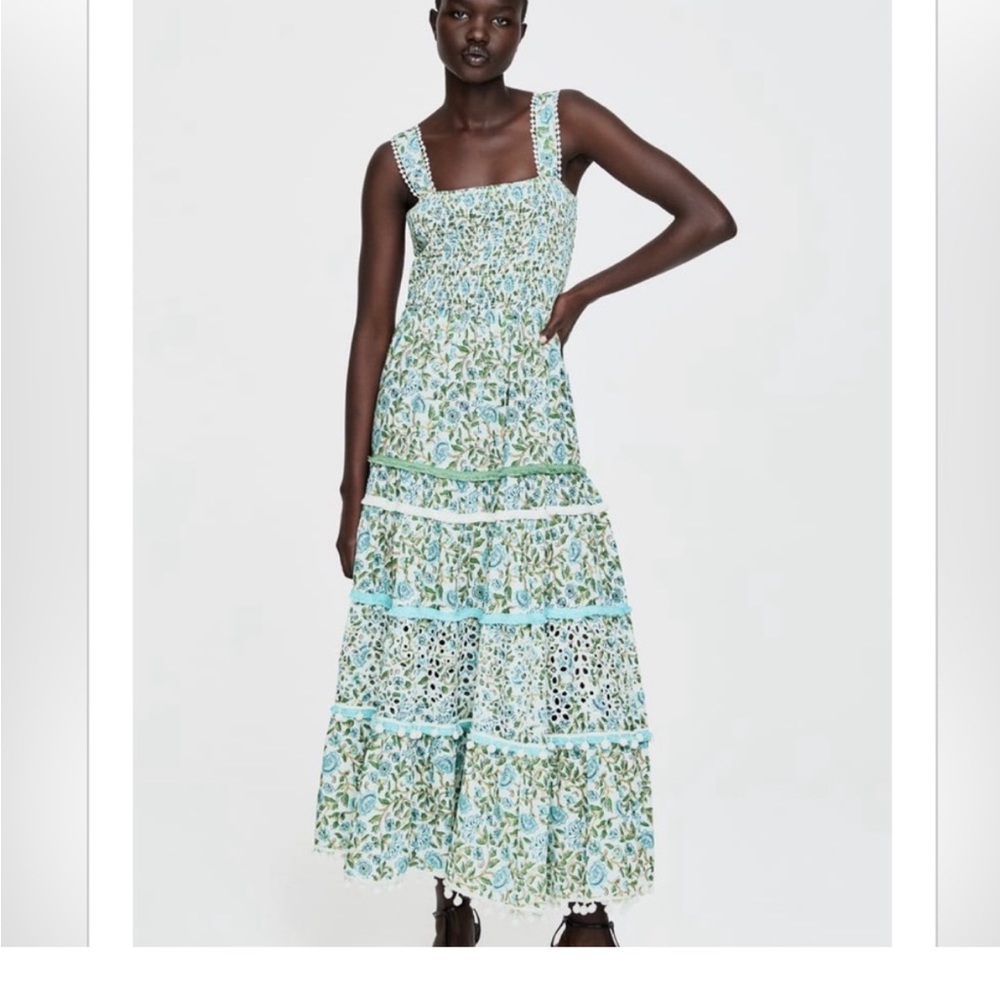 Zara tiered floral dress L